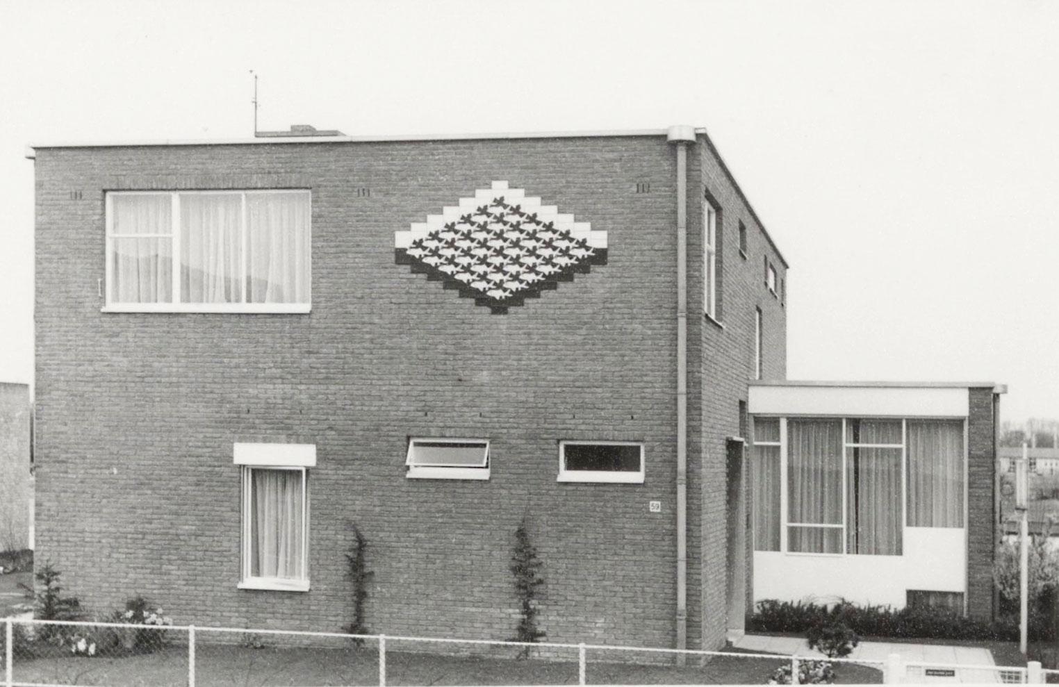 Dirk Schäferstraat 59, vintage ontwikkelgelatinezilverdruk, 1960. Schenking collectie familie Vroom