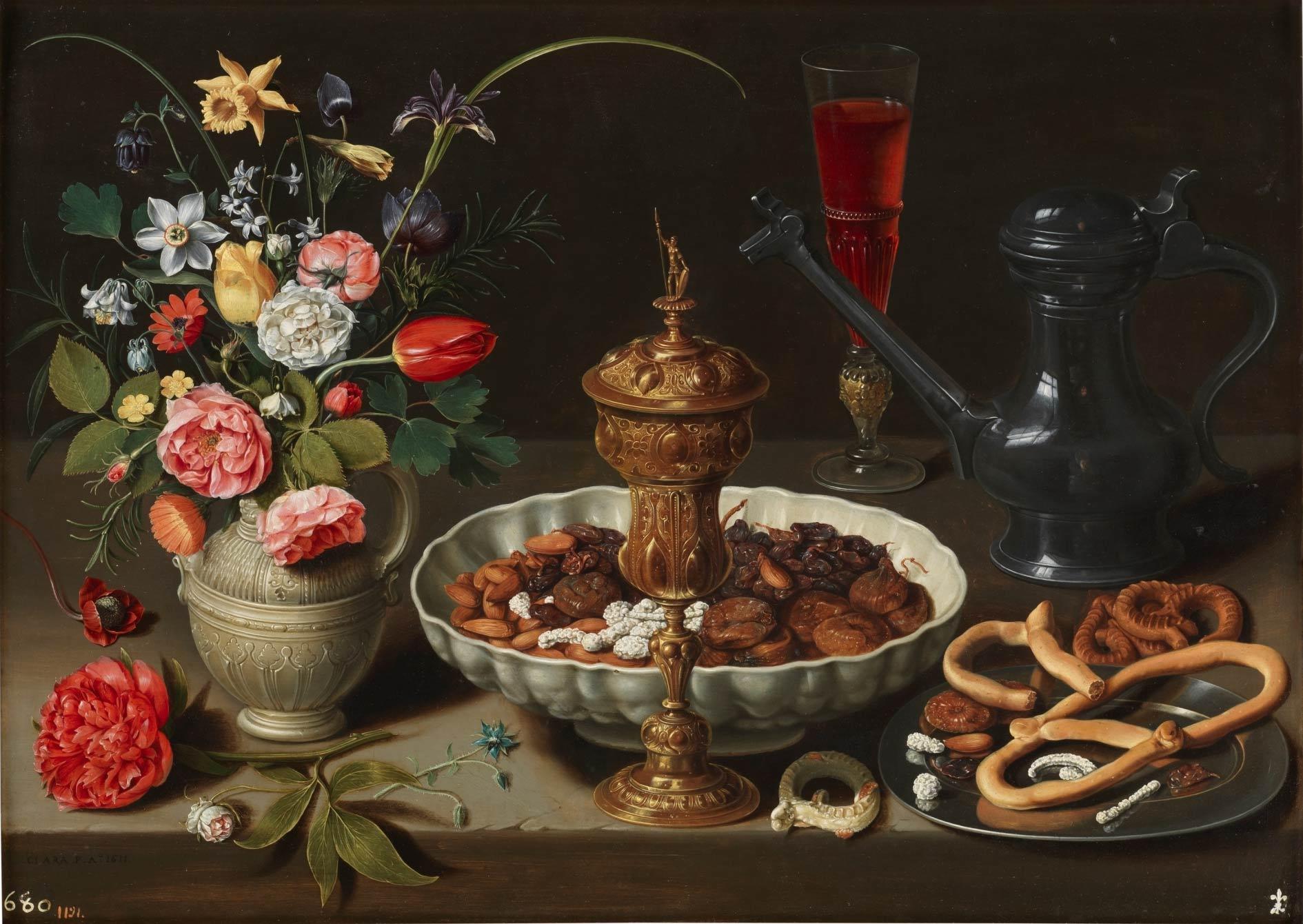 Clara Peeters, Gedekte tafel, olieverf op paneel, 1611. Collectie Museo del Prado, Madrid