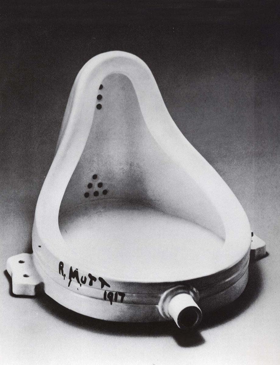 Marcel Duchamp, Fountain, 1917. Beeld: Wikimedia Commons