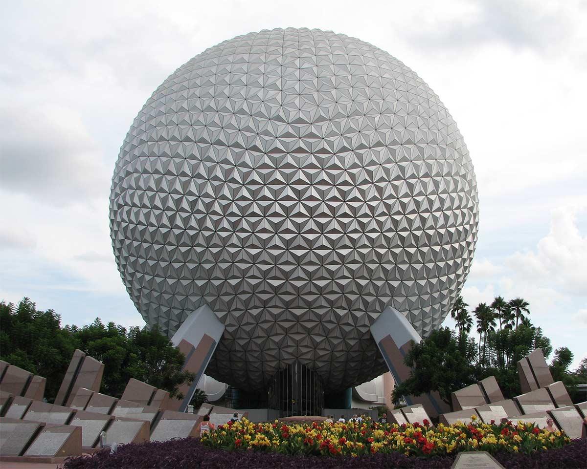 Spaceship Earth, de attractie in het Amerikaanse Disney attractiepark Epcot, foto: Katie Rommel-Esham