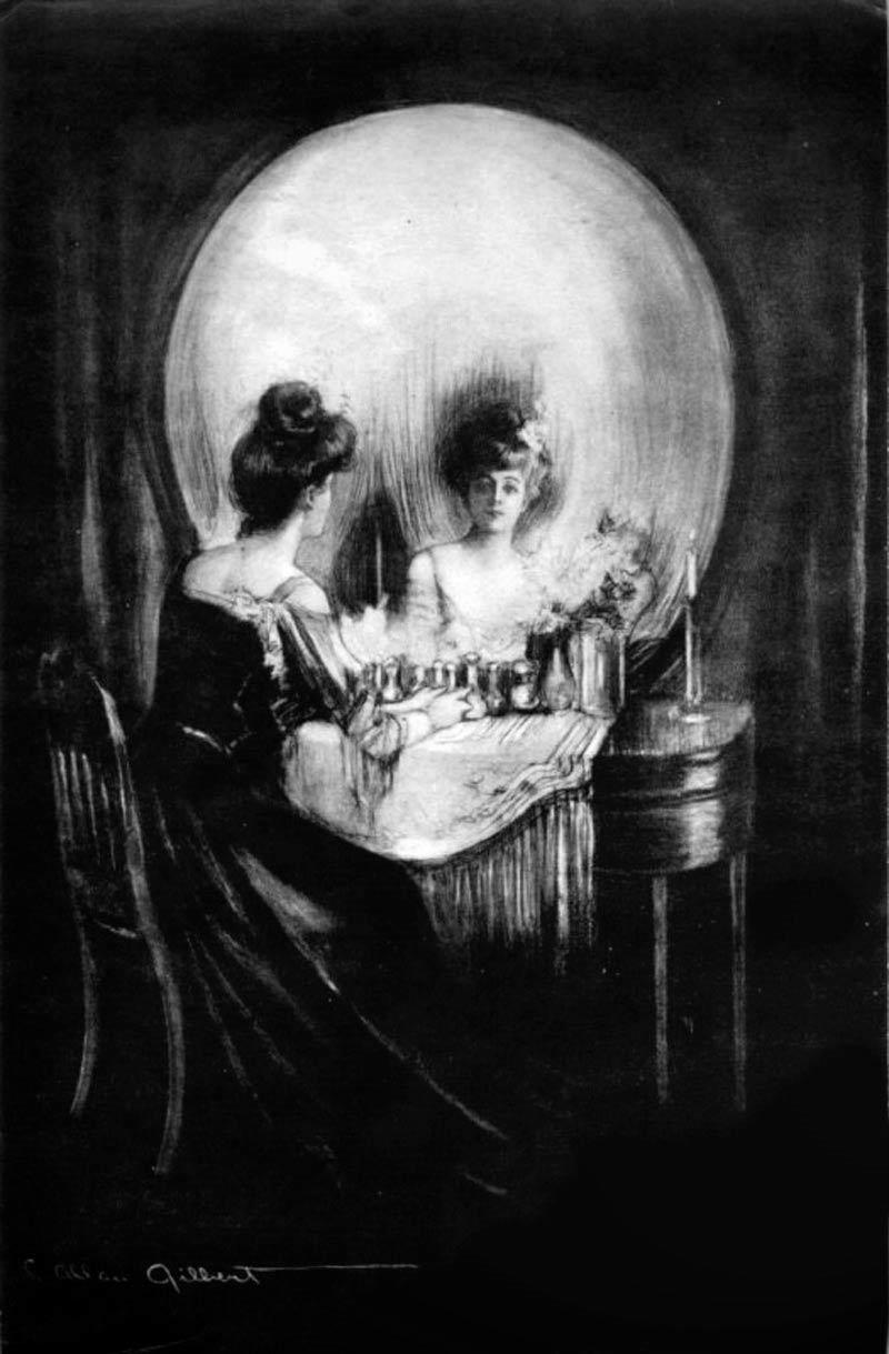 Charles Allan Gilbert, All Is Vanity, 1892. Charles Allan Gilbert, Public domain, via Wikimedia Commons
